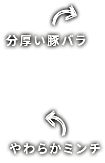 やわらかミンチ分厚い豚ロース
